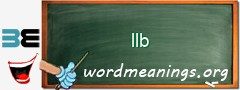 WordMeaning blackboard for llb